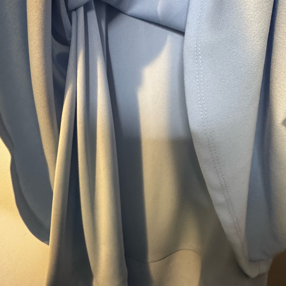NWT Next Up light Blue Backless Dress with Ruffles - Picture 5 of 10